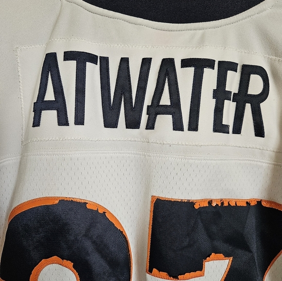 Mitchell & Ness White and Blue Denver Broncod Men's Jersey Size XL Atwater 27 - Picture 9 of 12